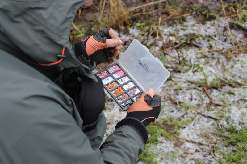 grayling flies and fly box